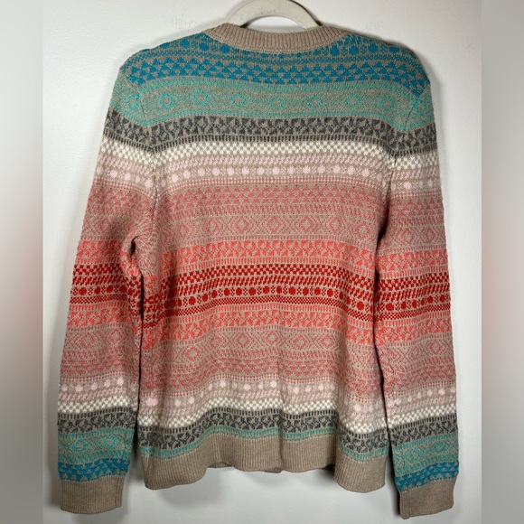 Talbots Multicolor Striped Cardigan - Picture 3 of 10